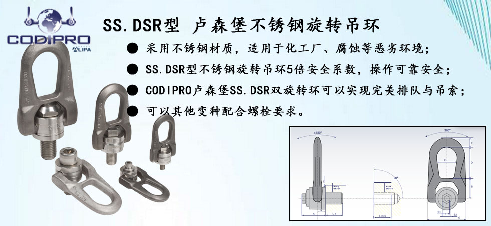 SS.DSR型不銹鋼旋轉吊環圖