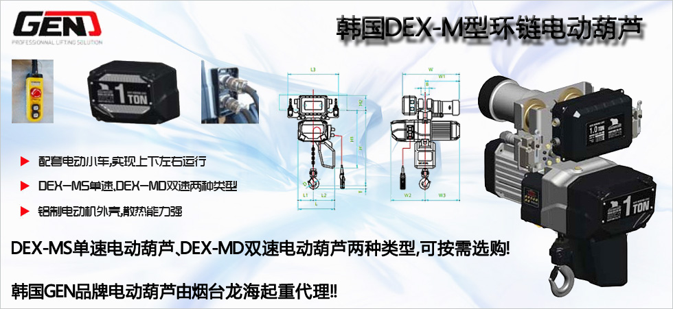 DEX-M型GEN環鏈電動葫蘆圖