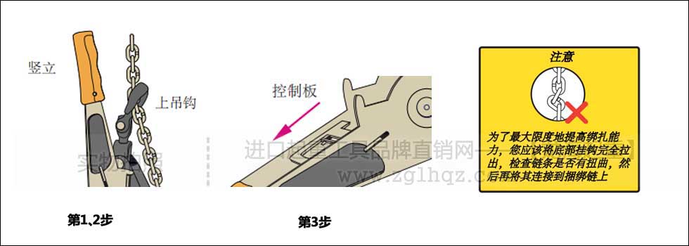 鏈條捆綁拉緊器如何拉緊？