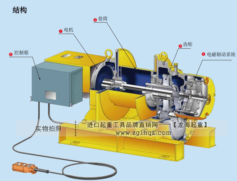 TKK電動卷揚機結構圖及介紹